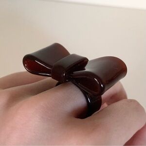 Y2k Large bow ring